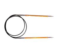 KnitPro Royale Tricoter Circulaire Fixe, Bouleau/en Laiton, Multicolore, 100 cm x 3,75 mm