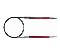 KnitPro Royale Tricoter Circulaire Fixe, Bouleau/en Laiton, Multicolore, 100 cm x 6 mm