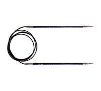 KnitPro Royale Tricoter Circulaire Fixe, Bouleau/en Laiton, Multicolore, 120 cm x 3 mm