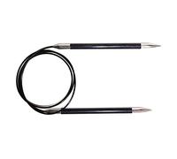 KnitPro Royale Tricoter Circulaire Fixe, Bouleau/en Laiton, Multicolore, 120 cm x 6.50 mm