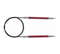 KnitPro Royale Tricoter Circulaire Fixe, Bouleau/en Laiton, Multicolore, 120 cm x 6 mm