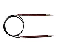 KnitPro Royale Tricoter Circulaire Fixe, Bouleau/en Laiton, Multicolore, 40 cm x 7.00 mm
