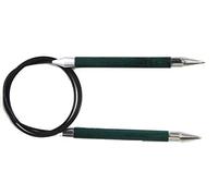 KnitPro Royale Tricoter Circulaire Fixe, Bouleau/en Laiton, Multicolore, 80 cm x 10 mm