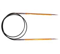 KnitPro Royale Tricoter Circulaire Fixe, Bouleau/en Laiton, Multicolore, 80 cm x 3,75 mm