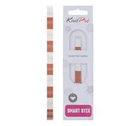 KnitPro SmartStix Jeu d'aiguilles en métal, Aluminium, Terre de Sienne, 20cm x 2,25mm