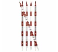 KnitPro SmartStix Jeu d'aiguilles en métal, Aluminium, Terre de Sienne, t20cm x 6mm