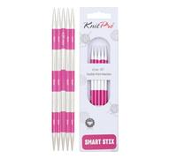 KnitPro SmartStix Jeu d'aiguilles en métal, Coloré, 14cm, 4,5mm