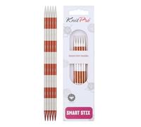 KnitPro SmartStix Jeu d'aiguilles en métal, Coloré, 20cm, 4,5mm