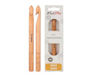 KnitPro Spectra Crochet à 1 extrémité Bouleau 12 mm, Marron Clair