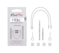 KnitPro Stelo Petite Lot d'aiguilles interchangeables 5 cm et 7,5 cm US 0 (2 mm)