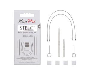 KnitPro Stelo Petite Lot d'aiguilles interchangeables 5 cm et 7,5 cm US 0 (2 mm)