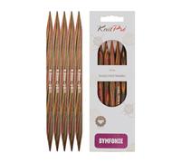 KnitPro Symfonie Aiguilles à Double Pointe Multicolore 15 cm x 8 mm