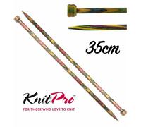 KnitPro Symfonie Bois Droit/Simple Point Tricot Aiguilles - 35cm Longueur
