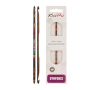 KnitPro Symfonie Crochet en Bois à Deux têtes, Multicolores