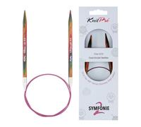 KnitPro Symfonie Lot de 2 aiguilles circulaires fixes 150 cm 6,5 mm