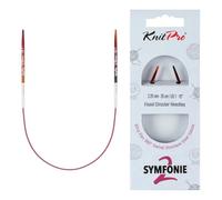 KnitPro Symfonie Lot de 2 aiguilles circulaires fixes 25 cm 2,25 mm