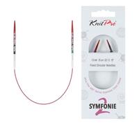 KnitPro Symfonie Lot de 2 aiguilles circulaires fixes 25 cm 2,5 mm