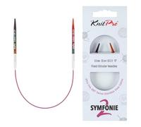 KnitPro Symfonie Lot de 2 aiguilles circulaires fixes 25 cm 3 mm