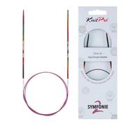 KnitPro Symfonie Lot de 2 aiguilles circulaires fixes 80 cm 2,25 mm