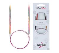 KnitPro Symfonie Lot de 2 aiguilles circulaires fixes 80 cm 4 mm