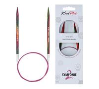 KnitPro Symfonie Lot de 2 aiguilles circulaires fixes 80 cm 6 mm