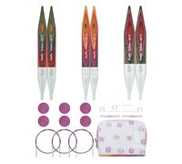 KnitPro Symfonie Lot de 2 grosses aiguilles interchangeables 13 cm 3 tailles (9 mm à 12 mm)