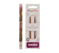 KnitPro Symfonie Pointes d'aiguilles à Tricoter en Bois interchangeables pour Aiguilles circulaires Tailles variées, 3.75, Altri