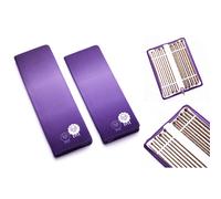 Ensemble d'aiguilles droites KnitPro Symfonie - 30 cm, (3,50, 4,00, 4,50, 5,00, 5,50, 6,00, 7,00 et 8,00 mm) - 1 ensemble, violet