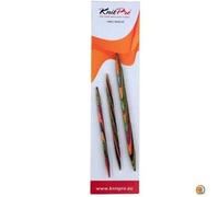 KnitPro – Aiguilles auxiliaires Symfonie Wood – Bois 3 tailles (3,25/4/5,5 mm) – Multicolore