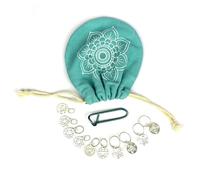 KnitPro Marqueurs de points The Mindful Collection Chakra KP36632 – plaqués argent sterling Large