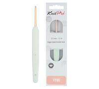 KnitPro Vybe Crochet en aluminium avec poignée caoutchoutée - 3.50mm