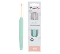 KnitPro Vybe Crochet en aluminium avec poignée caoutchoutée - 3.75mm