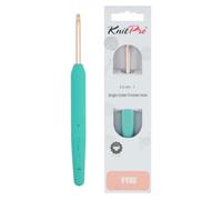 KnitPro Vybe Crochet en aluminium avec poignée caoutchoutée - 4.50mm
