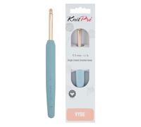 KnitPro Vybe Crochet en aluminium avec poignée caoutchoutée - 5.50mm