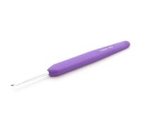 KnitPro Waves Crochets - Crochet de 3,5 mm, poignées souples ergonomiques, poignée en caoutchouc souple pour les mains arthritiques, aiguilles à crochet légères et confortables pour le tricot