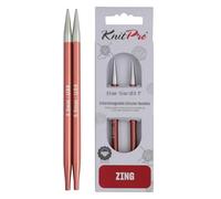 KnitPro Aiguilles circulaires interchangeables Zing Aluminium Multicolore 5,5 mm