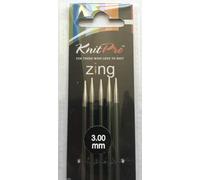 KnitPro Zing Double Pointu Aiguilles (x5) Dpns X 15cm/20cm All Tailles 2mm - 8mm