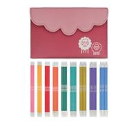 KnitPro Zing Ensemble d'aiguilles à double pointe - 9 x 15 cm Ensembles d'épingles à tricoter à double extrémité de 5 Ensemble de luxe Zing pour débutants, professionnels et coffret cadeau