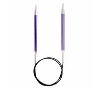 KnitPro Zing Fixe Circulaire Tricot Aiguilles Aluminium 100cm - Tailles -