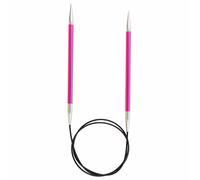 KnitPro Zing Fixe Circulaire Tricot Aiguilles Aluminium 60cm - Tailles 2mm-12mm