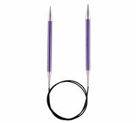KnitPro Zing Fixe Circulaire Tricot Aiguilles Aluminium 60cm - Tailles 2mm-12mm