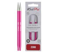 KnitPro Zing Tricoter circulaires interchangeables, en Aluminium, Multicolore, 5 mm
