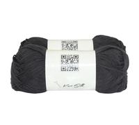 Knitsilk Lot de 2 pelotes de fil à tricoter en coton doux - 100 % coton - 100 g (environ 180 m + m) - Léger - Pour tricot, crochet et loisirs créatifs (blanc)