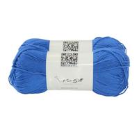 Knitsilk Lot de 2 pelotes de fil à tricoter en coton doux - 100 % coton - 100 g (environ 180 m + m) - Léger - Pour tricot, crochet et loisirs créatifs (bleu)