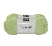 Knitsilk Lot de 2 pelotes de fil à tricoter en coton doux - 100 % coton - 100 g (environ 180 m + m) - Léger - Pour tricot, crochet et loisirs créatifs (vert fluo)