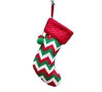 Knitted Christmas Stocking Socks Sack Gift Candy Bags Christmas Decorations For Home Xmas Tree Hanging Ornaments Natal(Color 3)