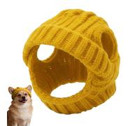 Knitted Dog Hat, Pet Beanie Hat with Ear Holes, Small Medium Winter for Chihuahua Puppy Kitten, Soft Acrylic Knitted Cap for Cosplay Party, Costume Accessory for Birthday Halloween Festival New Years