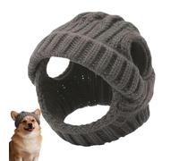 Knitted Dog Hat, Pet Beanie Hat with Ear Holes, Small Medium Winter for Chihuahua Puppy Kitten, Soft Acrylic Knitted Cap for Cosplay Party, Costume Accessory for Birthday Halloween Festival New Years