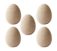 Knitted Easter Eggs | 5 Pieces Easter Eggs for Spring Celebrations Knitted | Knitteds Spring Party Favors for Vase Wreath Garland Home Dining Workplace Party Celebration | Pastel Eggss