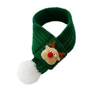 Knitted Scarf, Pet Scarves, Soft Cozy Knitted Fabric Cat Bandanas, Pet Winter Neck Warmer, Adjustable Convenient Knot Design Santa Scarf for Pet Owners, Seasonal Pet Apparel